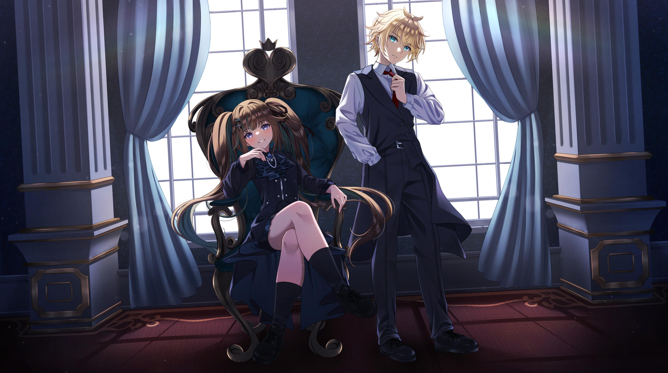 Lyta Luciana, Arka Zelaphiel, "Monochrome No Kiss" Cover MV Illustration (2025)